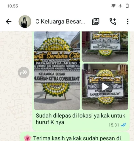 Pengiriman Papan Bunga Duka Sarirejo Bogorejo