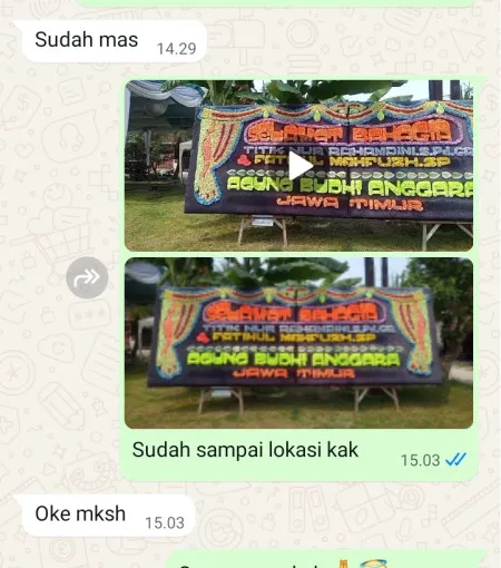 Pengiriman Papan Bunga Sarirejo Bogorejo